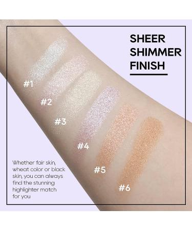FREEORR Baked Highlighter Powder Palette - Sheer Shimmering Finish (02 Mermaid Pink) - Buy Online on GoSupps.com