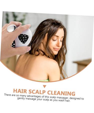 BeatifuFu Portable Shampoo & Scalp Massager Brush - Compact Travel Scalp Care Tool | 9x8cm White - Buy Online on GoSupps.com