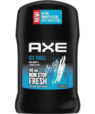  AXE Stick Ice Chill Men's Deodorant 48h Non-Stop Fresh Refreshing Fragrance of Icy Mint and Lemon (Pack of 6 x 50ml) - Buy Online on GoSupps.com