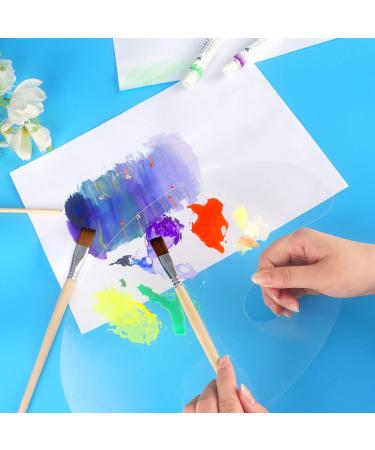 Tamaki 2 Pack Acrylic Paint Palette - Clear Non-Stick Artist Pallet for Oil, Watercolor, Craft, DIY Art - Easy Clean Thumb Hole Design - Buy Online on GoSupps.com