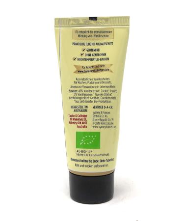 Taylor & Colledge Organic Vanilla Paste - 50g Tube Pack of 2 | Premium Baking Ingredient | International Shipping Available - Buy Online on GoSupps.com