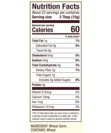 Bob's Red Mill Wheat Germ 12oz - Nutrient-Rich Superfood (1 Pack) - Buy Online on GoSupps.com