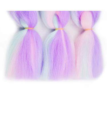 Fanfyu Ombre Braiding Hair - 3 Pack Kanekalon Jumbo Braid Extensions 24 | Box Braids Hair Art (DB-MC9) - Buy Online on GoSupps.com