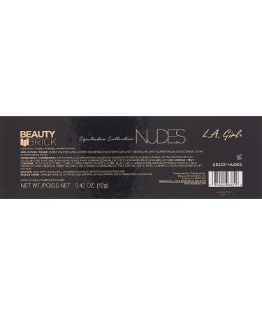 L.A. Girl Beauty Brick Nudes Eyeshadow Palette - 12 Shades, 0.42 oz - Buy Online on GoSupps.com