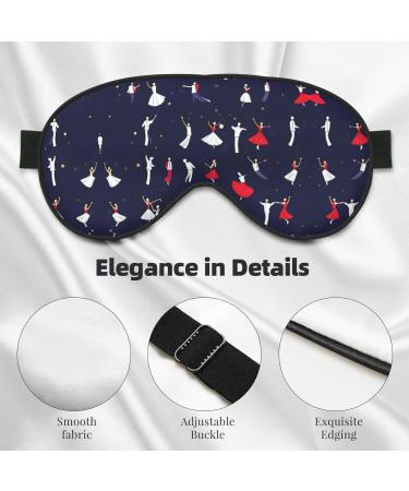 SSIMOO Ballroom Dance Eye Mask | Soft Breathable Sleep Patch for Women | Perfect for Travel & Relaxation - Black - Buy Online on GoSupps.com