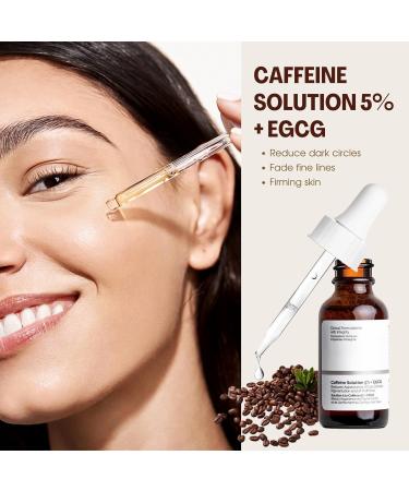 Caffeine Eye Serum Caffeine Solution 5% + EGCG Under Eye Cream for Reduce Circles and Puffy Eyes Caffeine Eye Cream for Anti Aging Wrinkle Eye Bags Removal Fade Fine Lines 30ml*2 - Buy Online on GoSupps.com