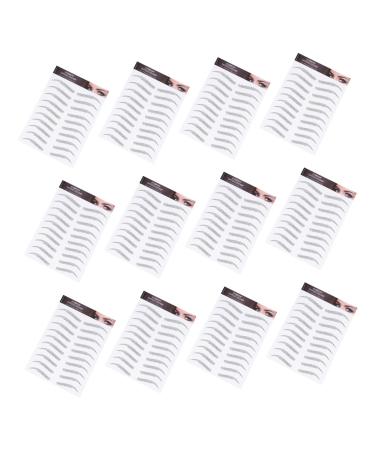 Housoutil 12 Sheets Waterproof Eyebrow Stickers Eyebrow Transfers Stickers for Women Eyebrow Stencils Cosmetic
