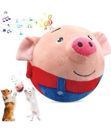 Moving dog toy ball plush toys active movable pet plush toys non-toxic bite-proof toys ball active moving pet plush toy for pet training ball (C)