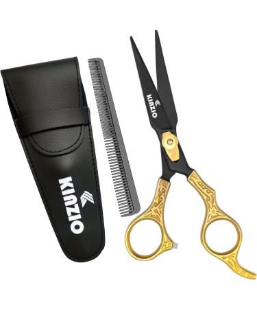 KINZIO Professional Hair Scissor - Stainless Steel Hair Cutting Shears for Salon Barbers - 6 inch - Buy Online on GoSupps.com