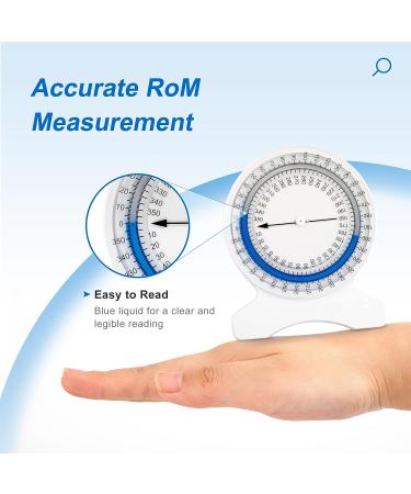 Cubesprings Inclinometer - Accurate Range of Motion Measurement | Leak-Proof Construction | Easy to Use Bubble Inclinometer for PT or Student - Buy Online on GoSupps.com