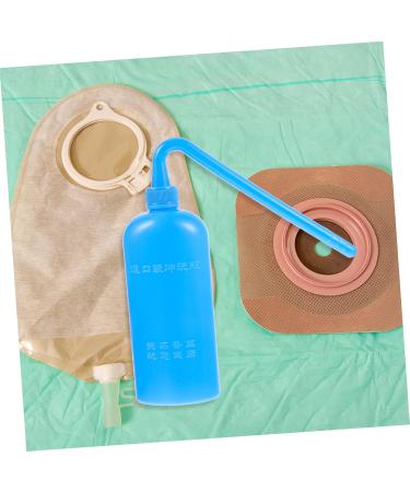 Solust Cleaning Bottle for Stoma Bags | Colostomy Cleaning Accessories | Durable Bluish Plastic Washing Bottle & Detergent - Buy Online on GoSupps.com