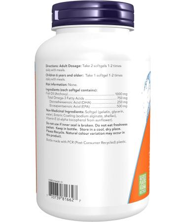 NOW Supplements Ultra Omega-3 1 000 mg Softgels 180 Count Unflavored 180 count (Pack of 1) - Buy Online on GoSupps.com