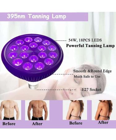 54W 460Nm Indoor Tanning Lamp with Adjustable Tripod Sun Light for Skin with Eye Protection Sun Glasses Blue Light for Face and Eye Protection - Buy Online on GoSupps.com