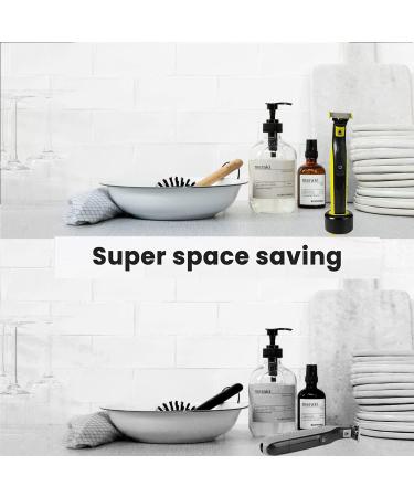 Aluminum Alloy Shaver Razor Stand for Philips Norelco One Blade QP2520 & QP2630 - Ideal for Bathroom Sink, Desk, Counter, Dresser or Travel - Green+Black - Buy Online on GoSupps.com