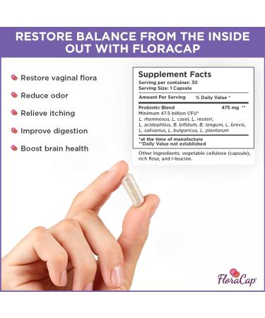 BoriCap Suppositories Applicator & FloraCap Probiotic Bundle - 30 Caps | Effective Feminine Health Support - Buy Online on GoSupps.com