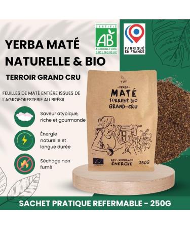 YVY MAT Grand Cru Mate Kit | Mate Pack with Wooden Calabash Bombilla and 3 Pocket of Yerba Mate Bio Grand Cru 750g | Complete Set to Start Mate | Grand Cru Discovery Mate Set - Buy Online on GoSupps.com
