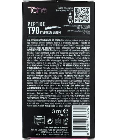 Tahe Peptide T98 Eyes EyeBrow Fortifying Serum with Peptide Complex 3 ml - Buy Online on GoSupps.com