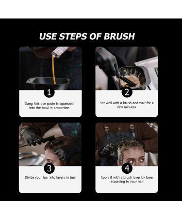 1 Set Hair Coloring Tools Diy Hair Dye Tool Hairdressing Cape Hair Dying Bowl Hair Cutting Apron Salon Dye Brush Hair Dye Shawl Black Outfit Perm Dyeing Plastic Brush Comb - Buy Online on GoSupps.com