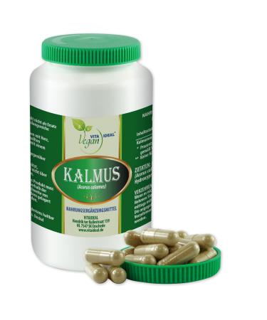 Vita Ideal Vegan Kalmus Wurzel 360 capsules - Acorus calamus - TGSation 800mg Kalmus root powder ground.Plant natural and without additives original from vitalideal.