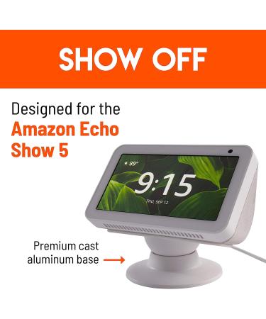 Amazon Echo Show 5 White Tilt & Swivel Stand - Enhanced Viewing Experience - Buy Online on GoSupps.com