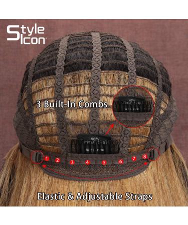 Buy Style Icon 60cm Lace Front Wig - Yaki Straight Synthetic Hair Heat-Resistant Free Part - International Shipping Available - Buy Online on GoSupps.com