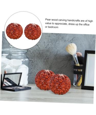 Homsfou 6 Stk Carving Decompression Lychi Balls - Wooden Acupressure Massage Balls for Stress Relief | International Shipping Available - Buy Online on GoSupps.com