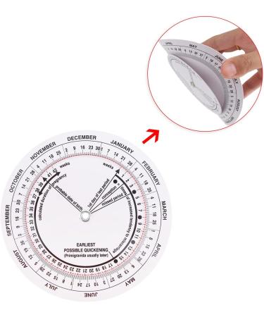 DERCLIVE Pregnancy Wheel - 8-Piece Pregnancy Calculator for Doctors Midwives Nurses & Expecting Mothers | International Shipping Available - Buy Online on GoSupps.com