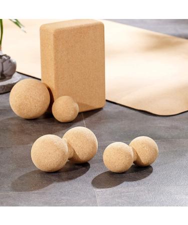 Newgen Medicals Double Ball Massage - Duo Massage Ball & Fascia Trainer Self-Massage Cork 6.5 cm Foot Massage Tool - Buy Online on GoSupps.com