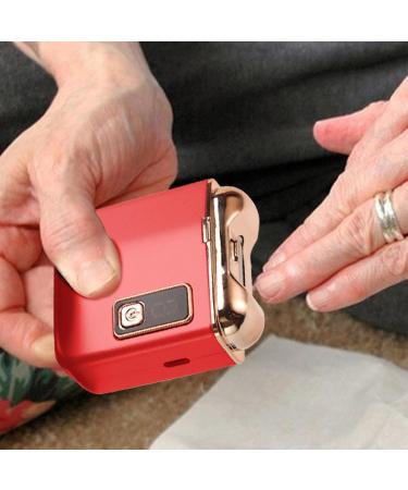 Auto Nail Clippers - 3 Modes Adjustable Electric Fingernail Clippers | Manicure Pedicure Tool Safety Cutter & Trimmer with Storage Light for Kids Home Use Red - Buy Online on GoSupps.com