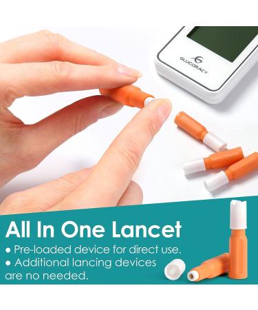 Glucoracy Safety Lancets 28G 1.8mm 100 Count Sterile Top Push Button - 1 Pack - Buy Online on GoSupps.com