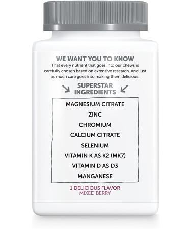 SmartyPants Adult Mineral Vitamins: Calcium, D3, Zinc - 60 Soft Chews for Energy & Immune Support - Buy Online on GoSupps.com