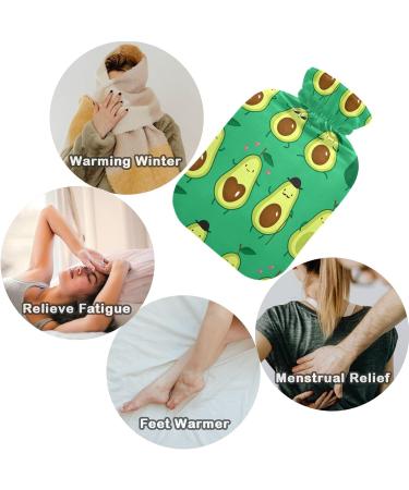 Shop Naanle Cute Slice Avocado Heat Bottle - 2L Transparent Hot Water Bottle for Pain Relief & Therapy | Ideal for Bed Hands & Feet - Buy Online on GoSupps.com