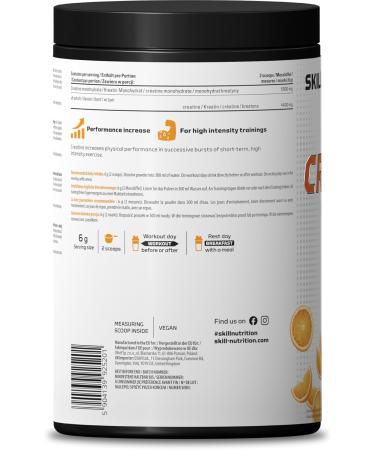 Olivit Creatine Orange 500g Micronized Creatine Monohydrate for Enhanced Absorption & Performance Supports Strength Muscle Growth and Recovery VeganFriendly Pure Formula - Buy Online on GoSupps.com