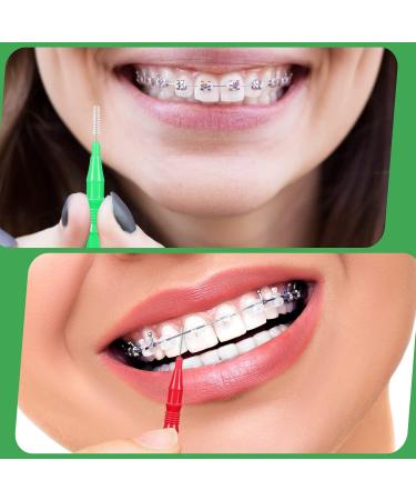 700 Pieces Interdental Brush Set | 100 Braces Brushes & 600 Toothpicks | Oral Hygiene Flossing Tool for Cleaner Teeth - Buy Online on GoSupps.com