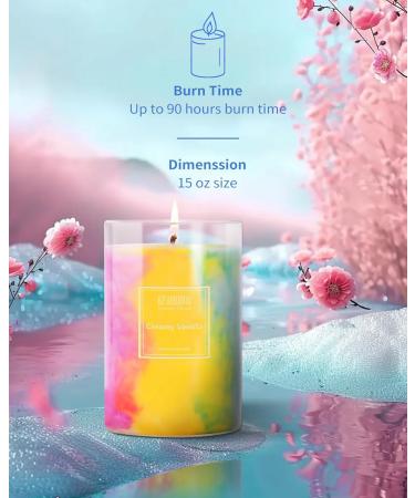 Creamy Vanilla Candle - Hand-Poured Soy Wax | 90-Hour Burn | Aromatherapy | Perfect Candle Gifts for Women | 15oz Scented Candle - Buy Online on GoSupps.com