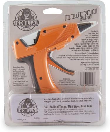 Gorilla Dual Temp Mini Hot Glue Gun Kit with 30 Hot Glue Sticks Glue Gun + 30 ct Sticks - Buy Online on GoSupps.com
