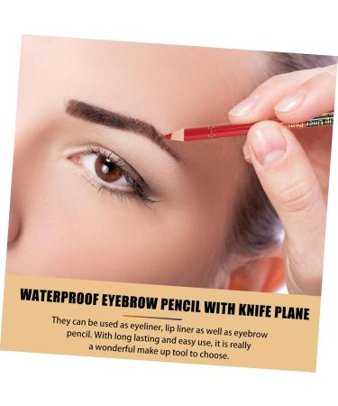 Healeved 12pcs Lip Liner Eyeliner Eyebrow Pencil Lip Liner Pencil Eyeliner Black Gel Eyeliner Wooden - Buy Online on GoSupps.com