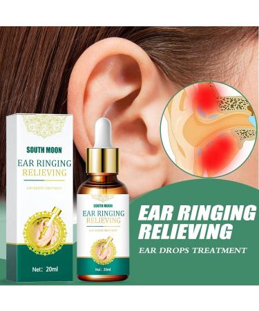 Organic Ear Ringing Remedy Drops 20ml - Soothes and Eases Tinnitus Symptoms - Natural Ear Oil for Pain Relief - 1 Pc - Buy Online on GoSupps.com