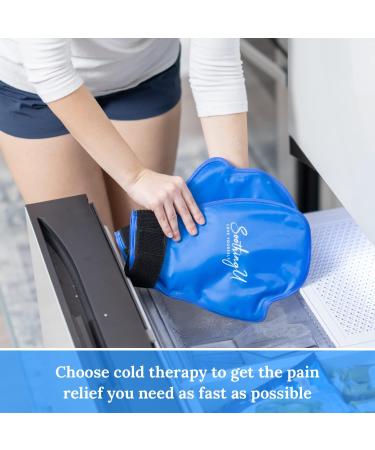 Soothing Hot and Cold Hand Therapy Gloves with Inner Finger Gel Pack - Pain Relief for Neuropathy, Arthritis, Carpal Tunnel - One Size Fits All - Buy Online on GoSupps.com