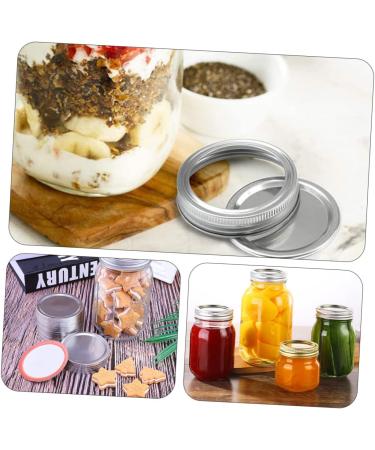 OUNONA 54pcs Mason Jar Lids Solid Sealing Cap Tinplate - Buy Online on GoSupps.com