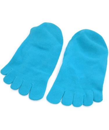 1 paire adoucie hydratante peau fissur e de r cup ration confortable cinq orteils gel talon chaussettes bleu - Buy Online on GoSupps.com