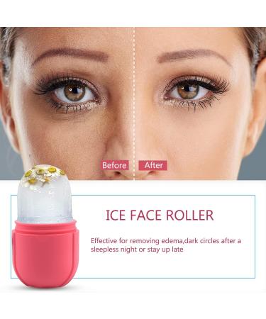 Facial Ice Roller and Gua Sha Set for Skin Tightening, Acne Reduction, and Fine Line Removal - Cold Therapy Tool for Neck and Eyes (Red) - Buy Online on GoSupps.com