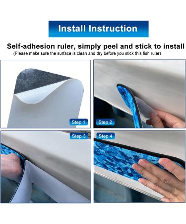 Foam Fish Ruler with Adhesive Backing  EVA Fish Ruler for Boat Accessories Marine Fishing Measuring Tool  Fish Measuring Tape for Kayak  Fishing Boat  Cooler Ruler (40" Fish Ruler) A-Light Grey - Buy Online on GoSupps.com