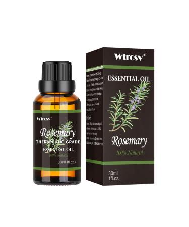 Rosemary Essential Oil Essential Oil 100% Natural Essential Oil-Perfect for Diffuser Humidifier Aromatherapy Massage Skin & Hair Care 1.01fl oz Rosemary 1 Fl Oz (Pack of 1)