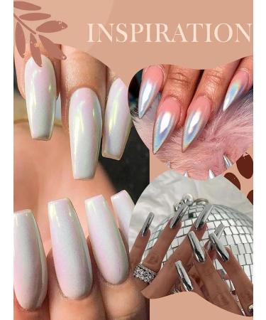 Bishengyf Chrome Nail Powder - Metallic Mirror Effect & Iridescent Glitter for Stunning Glazed Donut Nails - Buy Online on GoSupps.com