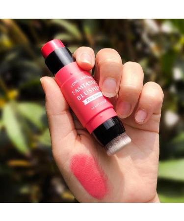 Cream Blush Stick - Waterproof Blush Makeup with Natural Cheek Blush for Lip Eye Makeup Stick Women Makeup Accessories 2# - Buy Online on GoSupps.com