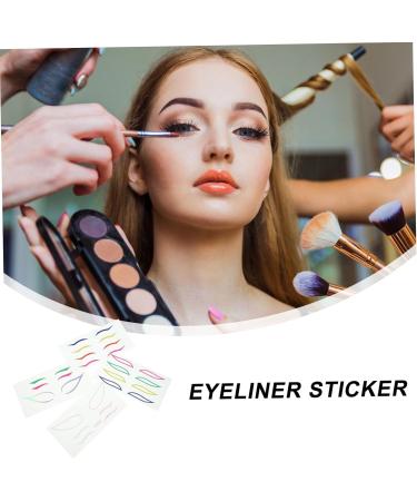 Hemoton 4Sets Paper stickers Colorful Eyeliner Sticker Creative Eyeliner Sticker 1 count (Pack of 1) Colorful - Buy Online on GoSupps.com