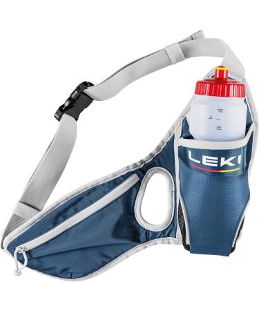 LEKI Drinkbelt One Size - Dark Denim Poppy Red & Dawn Blue | International Shipping Available - Buy Online on GoSupps.com