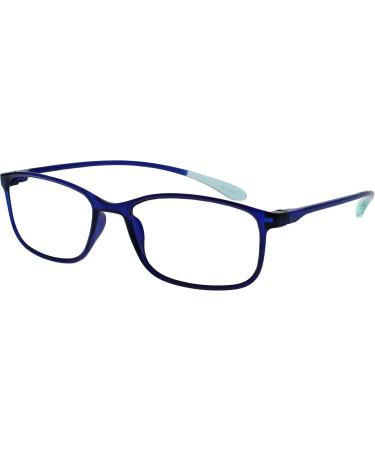 OPULIZE Ice 2 Pack Lightweight Reading Glasses - Dark Blue & Red for Men & Women | +2.50 Diopters - Buy Online on GoSupps.com