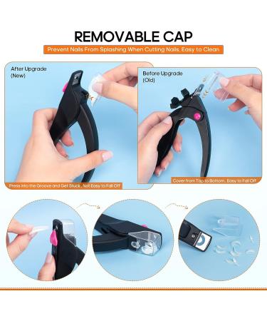 AORAEM Adjustable Nail Clippers & File - False Nail Cutter Tool for Extensions - Home DIY Black - Buy Online on GoSupps.com